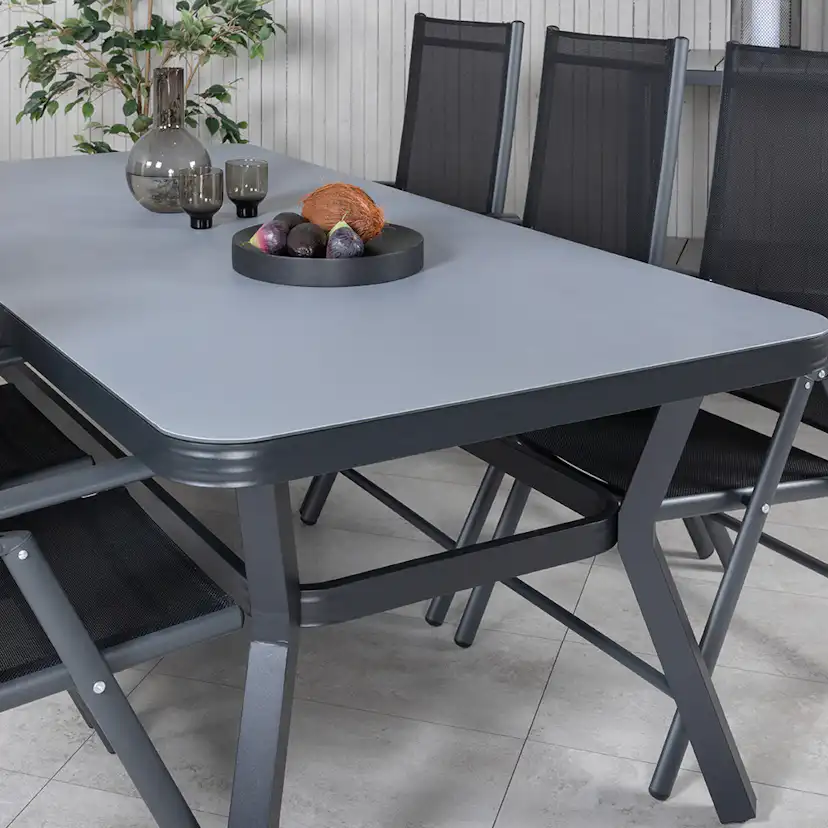Matgrupp Utomhus Venture Home Vyn med 6 Bend Trädgårdsstolar