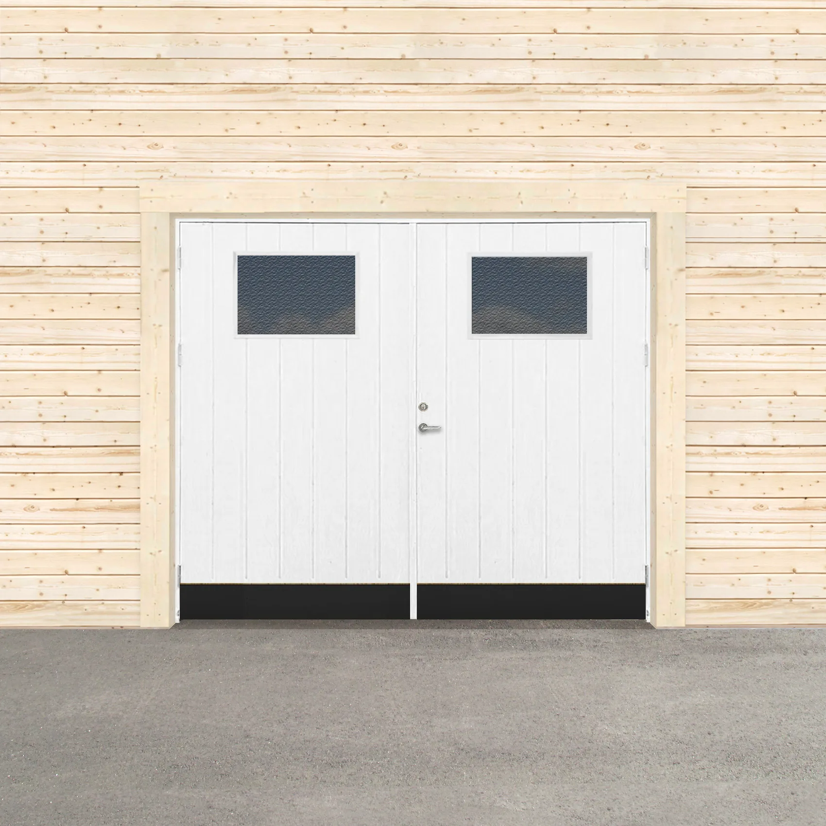 GARAGEPORT VARM COSTWOLD 240X200 H - GRUNDMÅLAD BxH: 240x200 cm