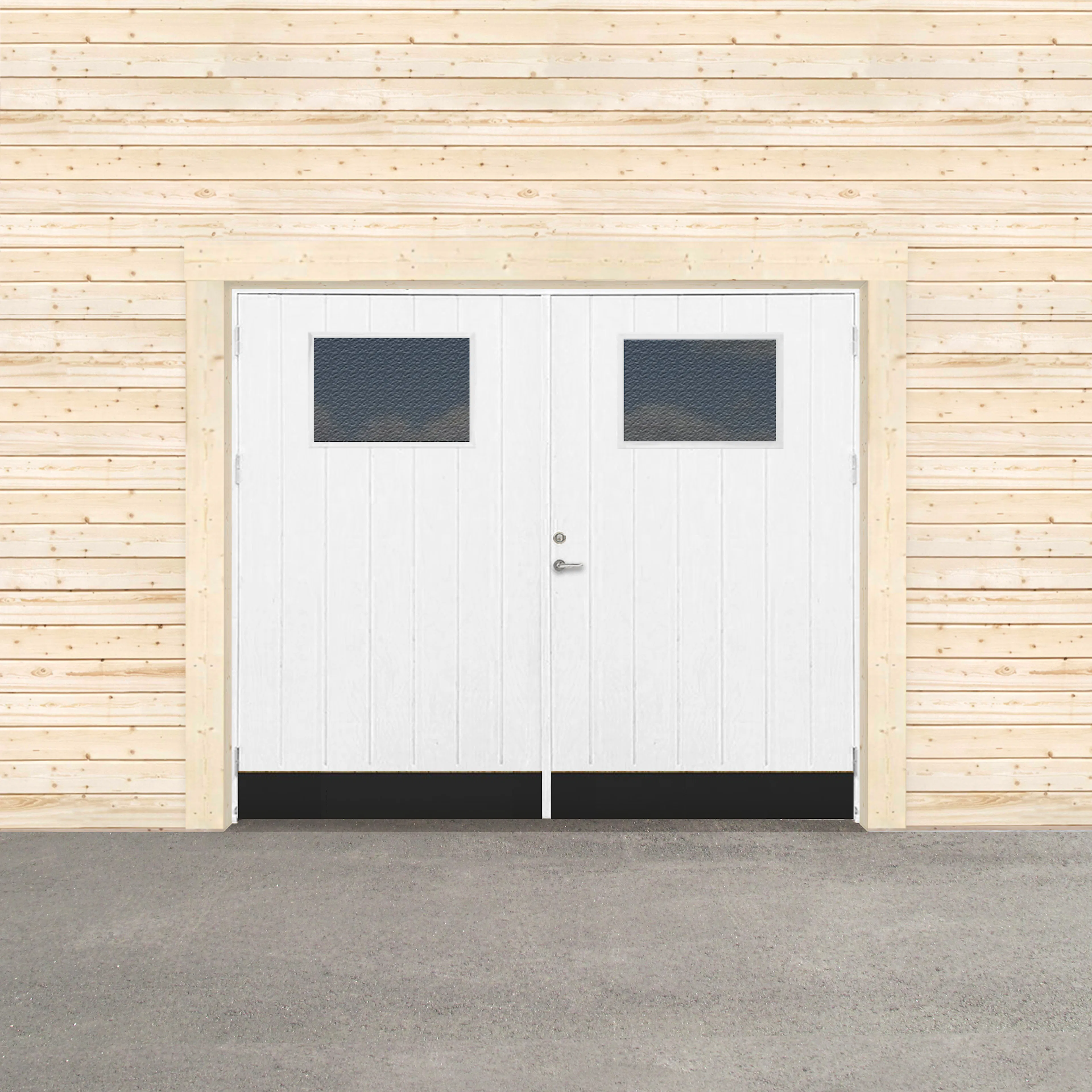 GARAGEPORT VARM COSTWOLD 240X200 H - GRUNDMÅLAD BxH: 240x200 cm