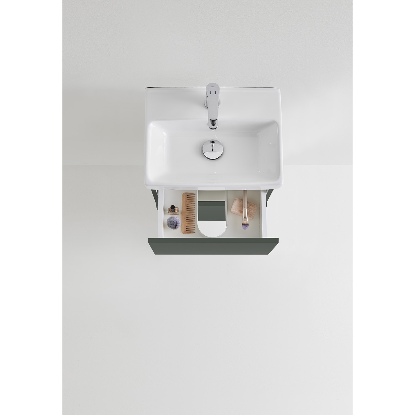KOMMOD NEAT LÅDOR GRÖN 420 MED TVÄTTSTÄLL B: 420 mm, Grön