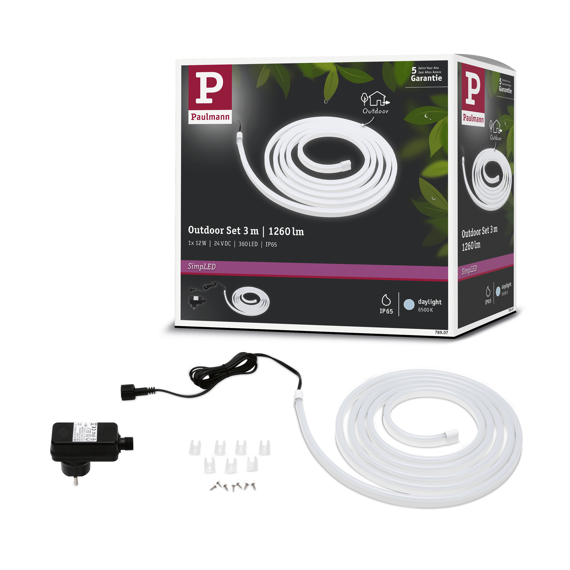 LED-strip Paulmann SimpLED Belagd Outdoor Komplett set IP65