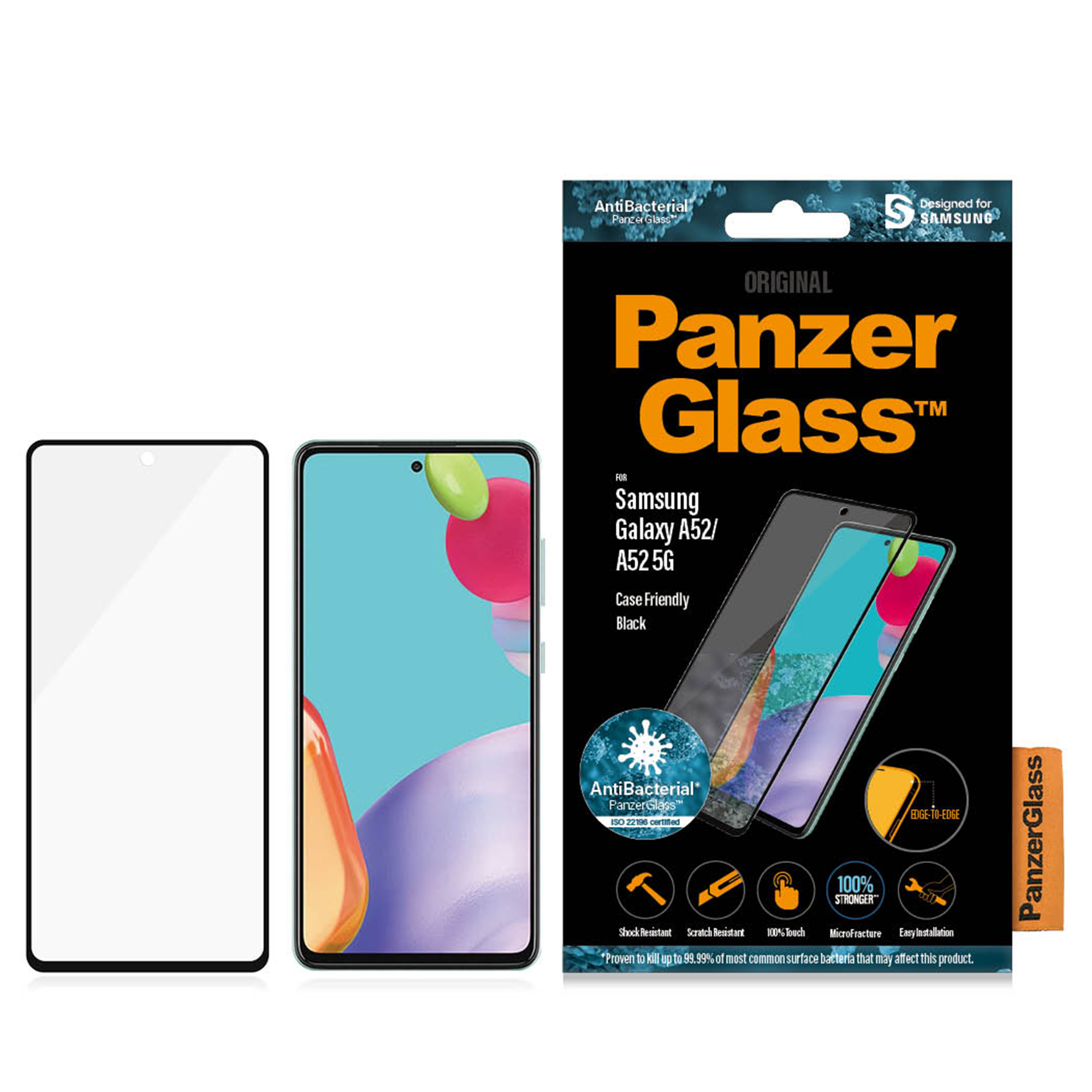 Skärmskydd Panzerglass Samsung Galaxy A52/A52 5G Case Friendly