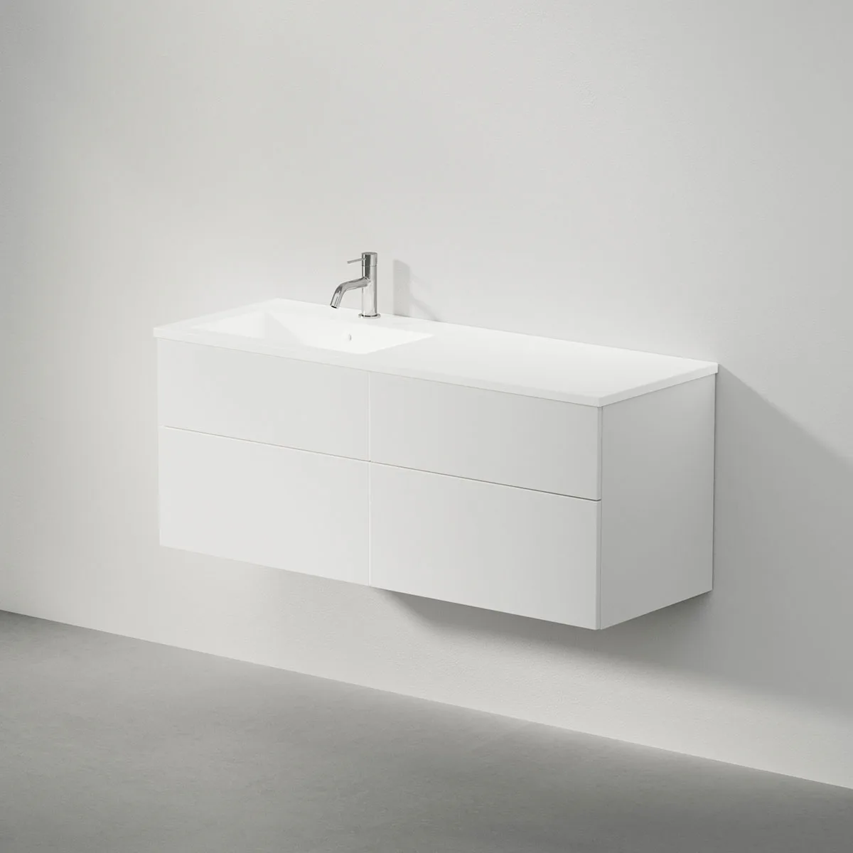 Viskan Solid 120 E,Premium White,4 Lådor,H/V, 1180x490x425mm Premium White