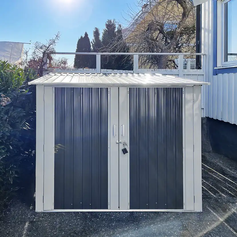 Cykelförråd Metalcraft 4,2m² Låsbart för Utomhusbruk