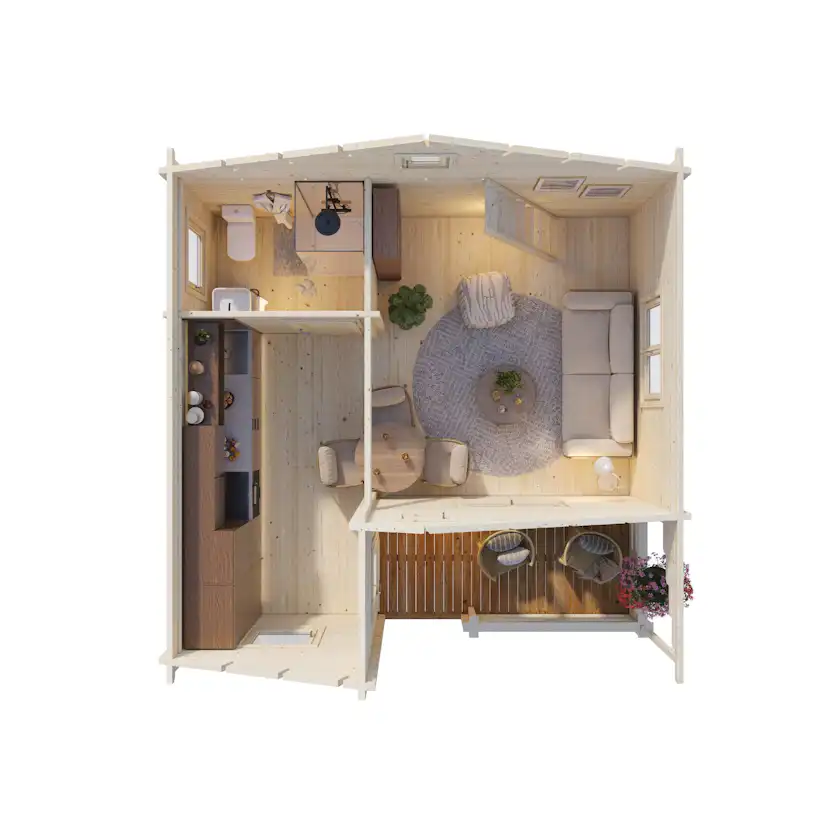 Stuga Palmako Emily 40,1+5,2 m2
