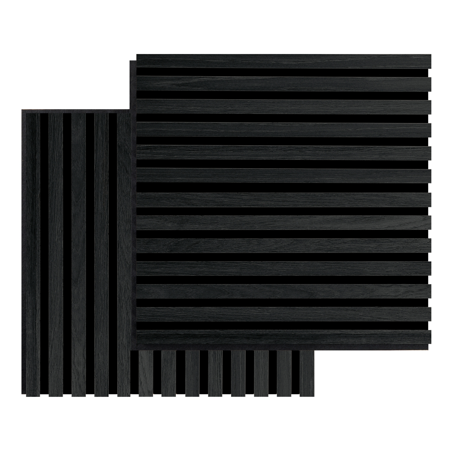 Akustikpanel SQUARE - Black oak 2st Svart ek