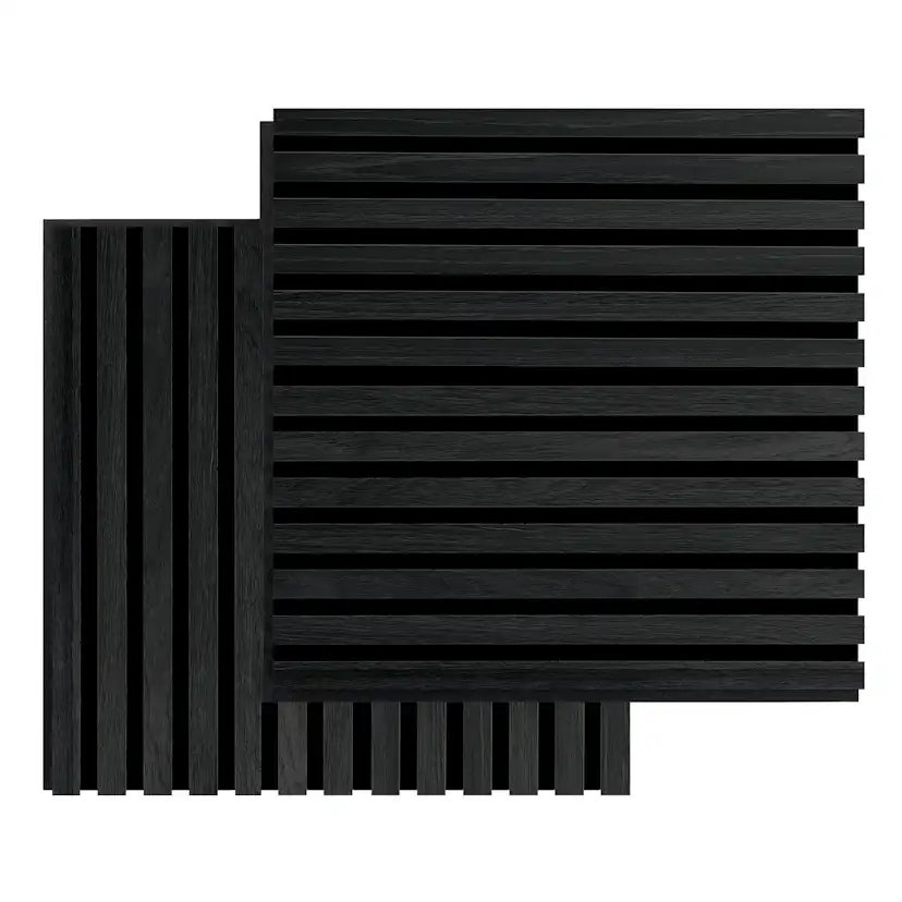 Akustikpanel SQUARE - Black oak 2st Svart ek