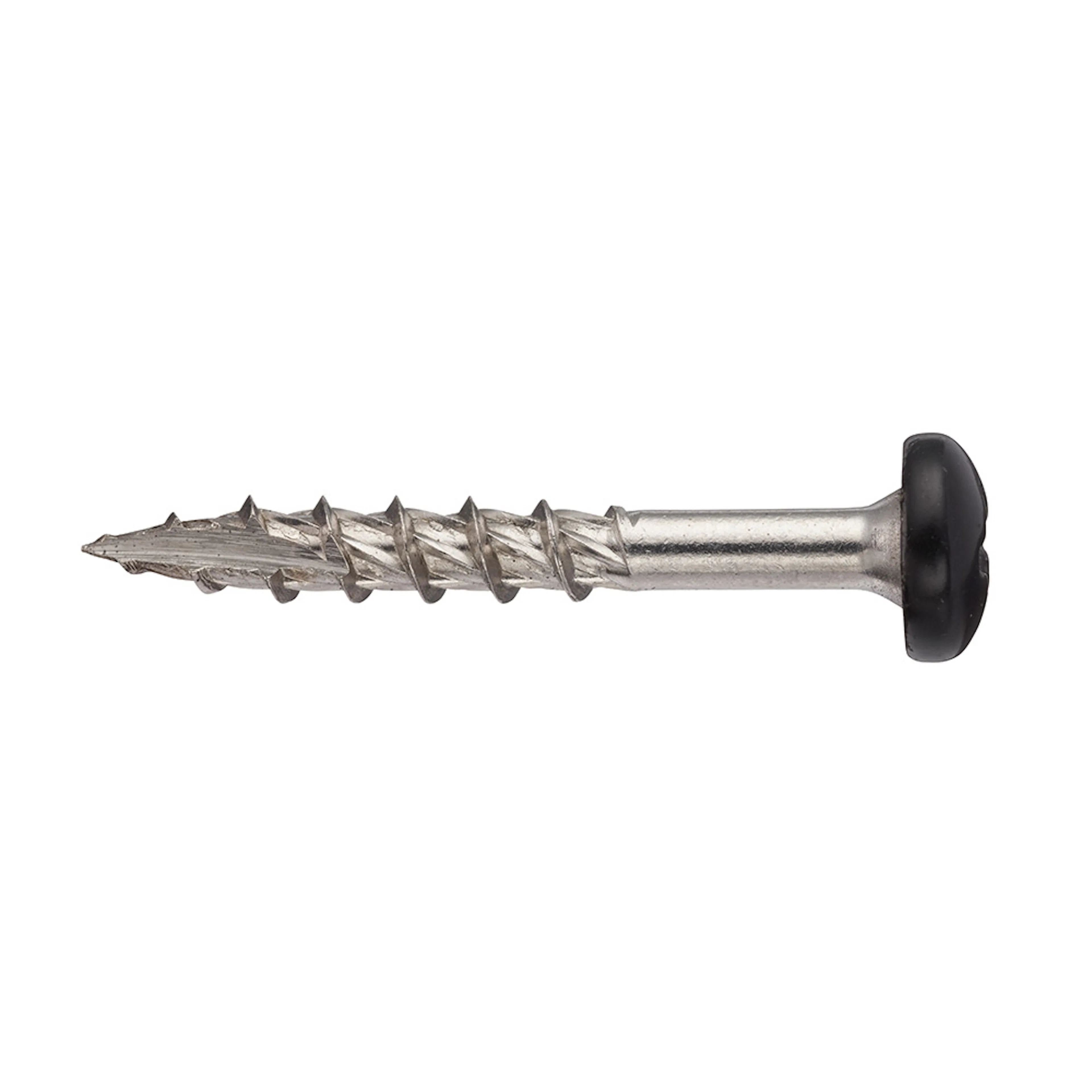 RÄNNKROKSKRUV TRÄ JET. 4,8x35 A2 SVART Dimension: 4,8x35 mm, Svart