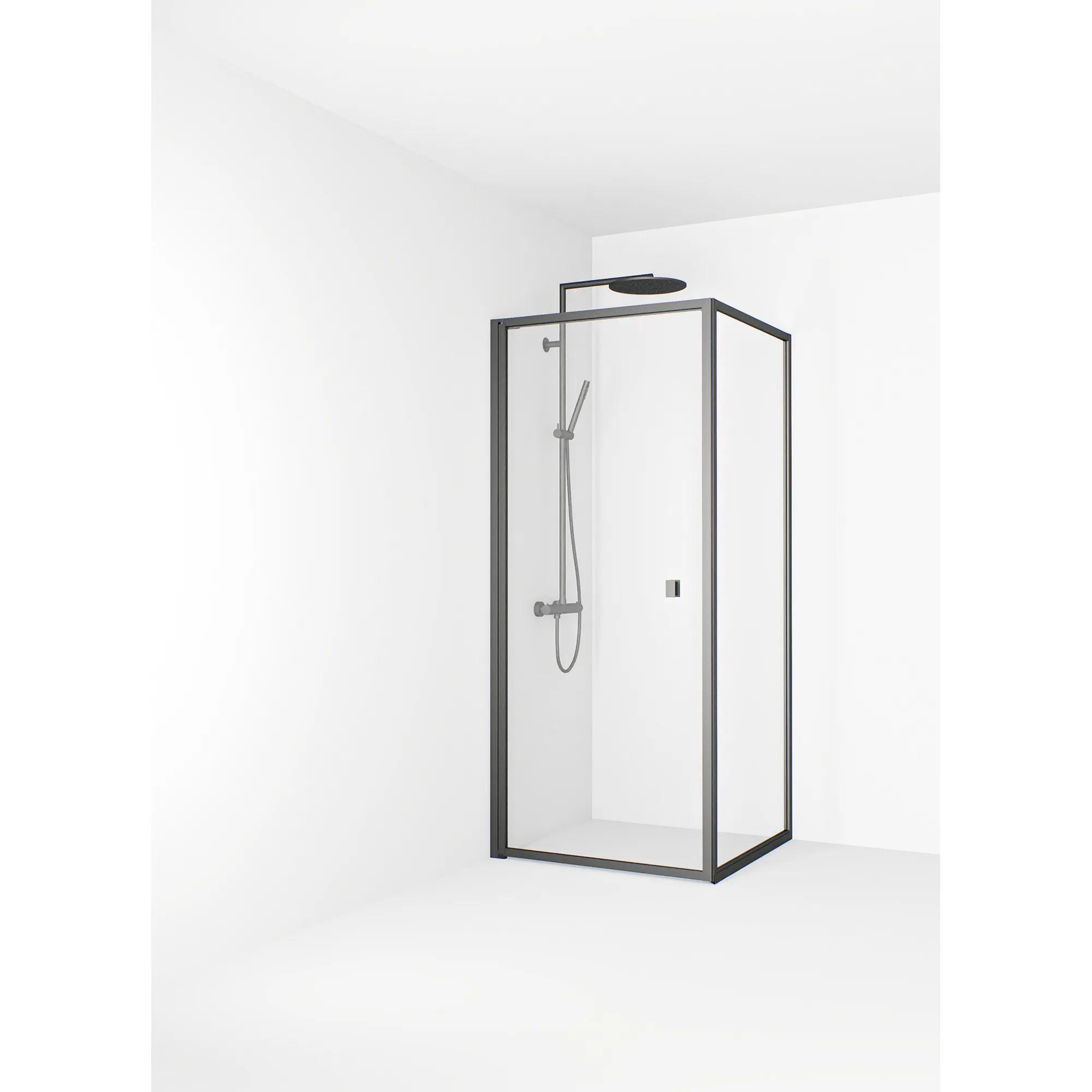 Empire Swing 79x79 Gun metal Klarglas Utan spröjs Färg: Gun Metal, Bredd: 755 mm