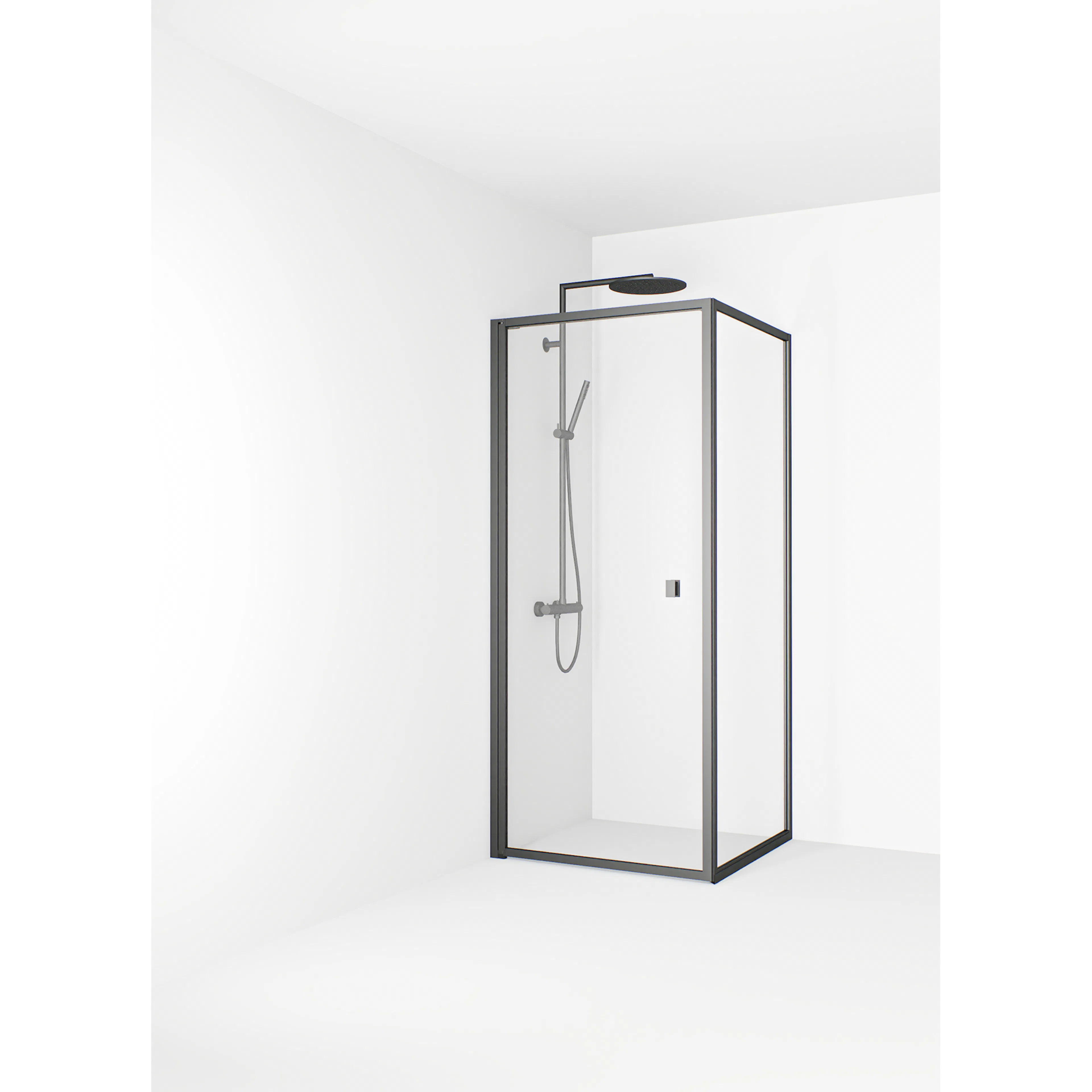 Empire Swing 79x79 Gun metal Klarglas Utan spröjs Färg: Gun Metal, Bredd: 755 mm