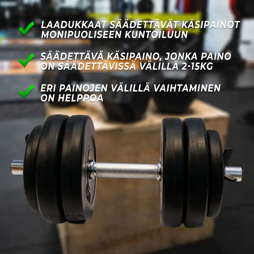 Hantel Fitn Shape 15 kg justerbar