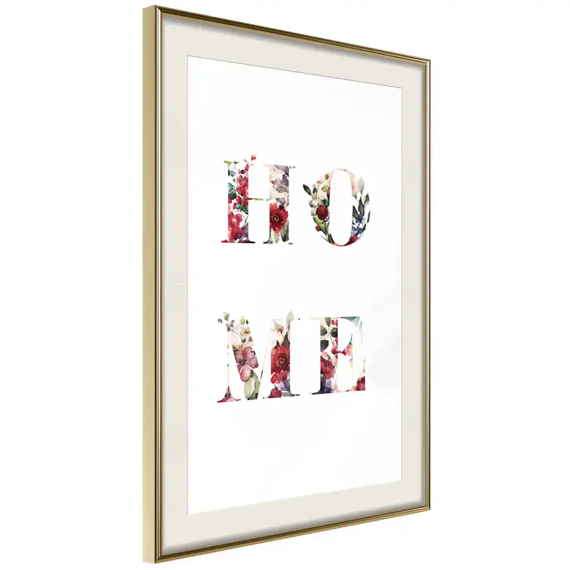 Poster Artgeist Affisch Home in Flowers