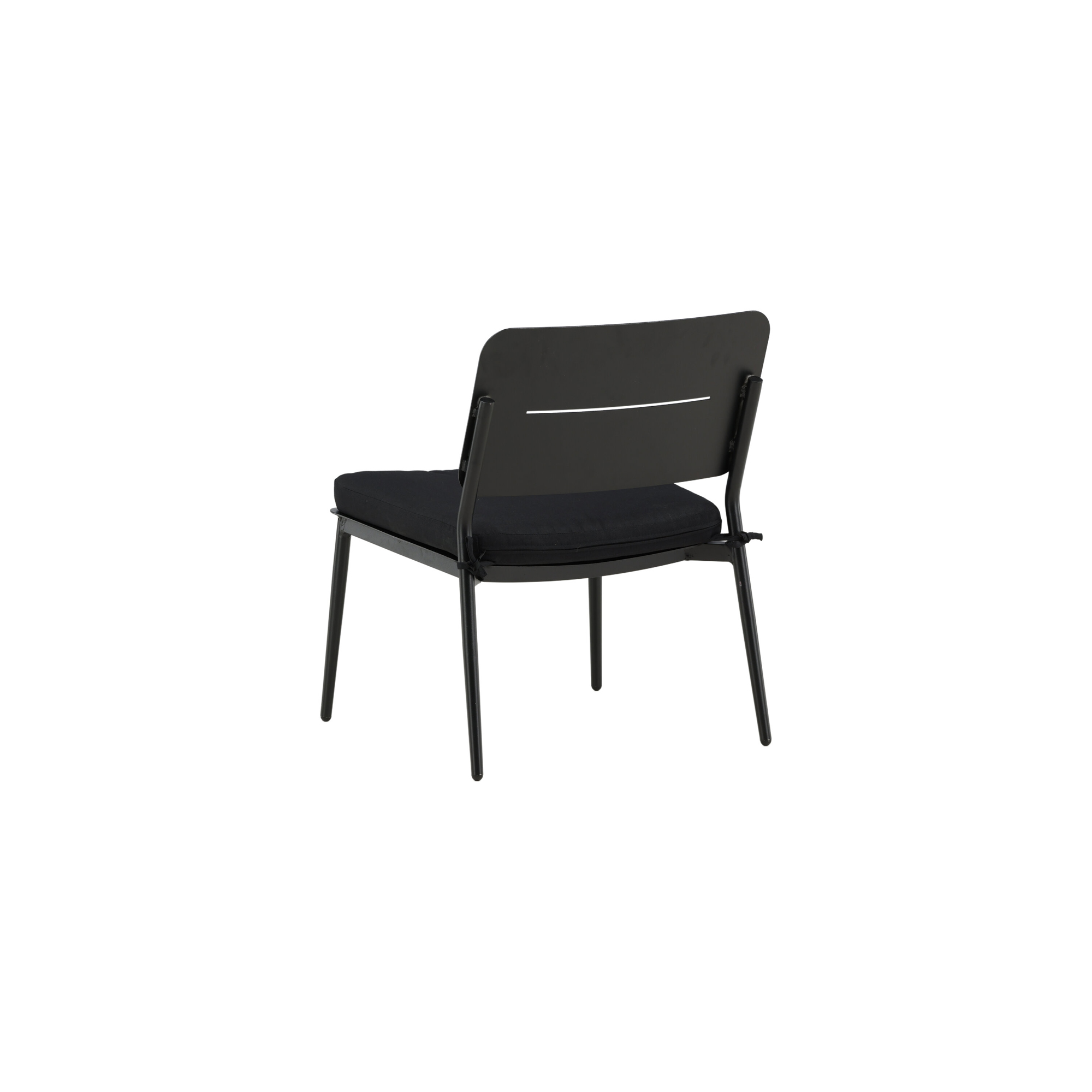 Lina lounge Chair - Black / Black Cushion Svart