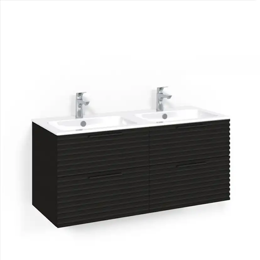 Tvättställsskåp Macro Design Crown Stripe med Dubbelt Tvättställ