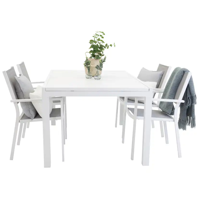 Matgrupp Venture Home Madrid 160/240 med 4 Copacabana Matstolar
