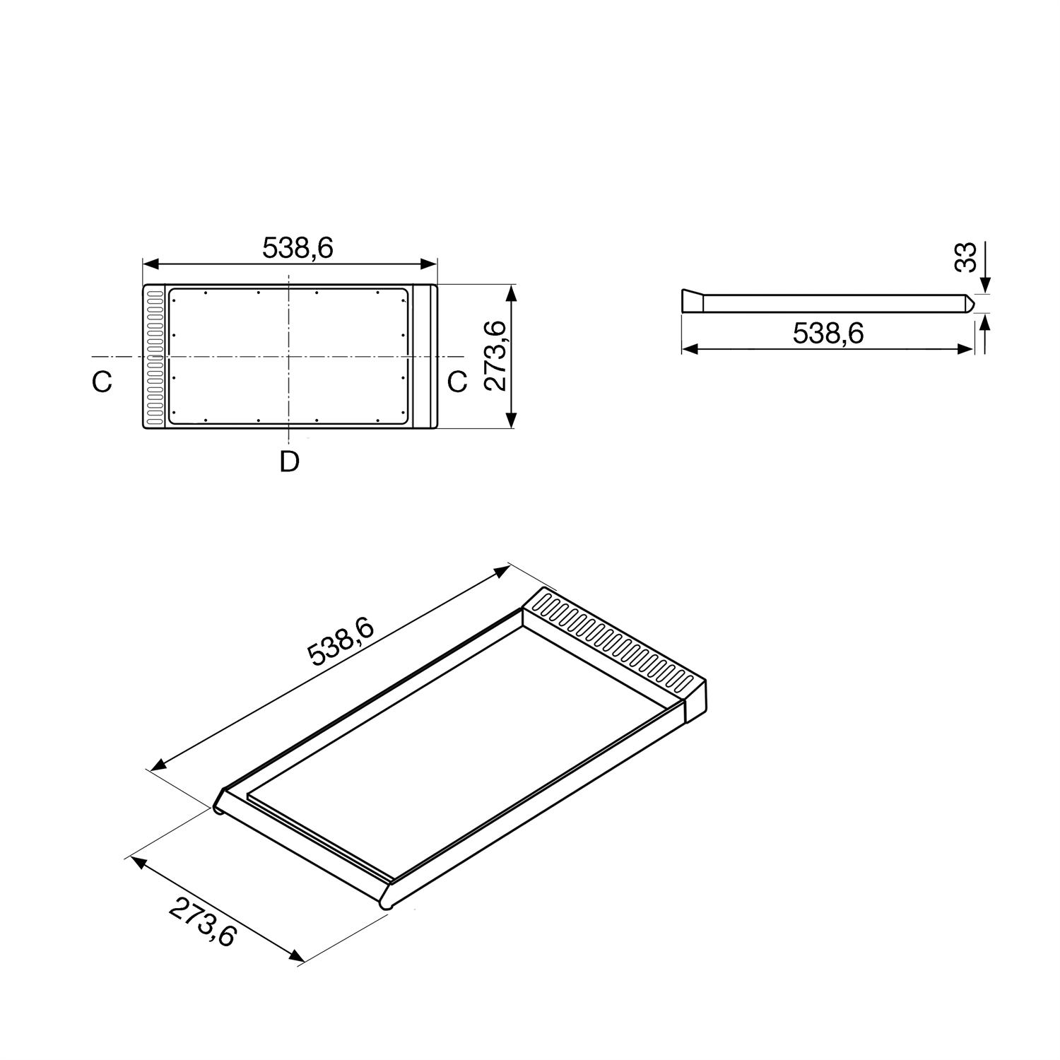 Stekbord Smeg TBX6090 Teppanyaki