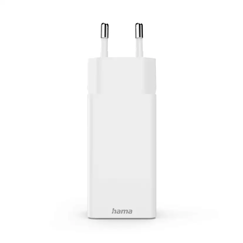 Laddare HAMA 2x USB-C 1x USB-A GaN 65W Vit