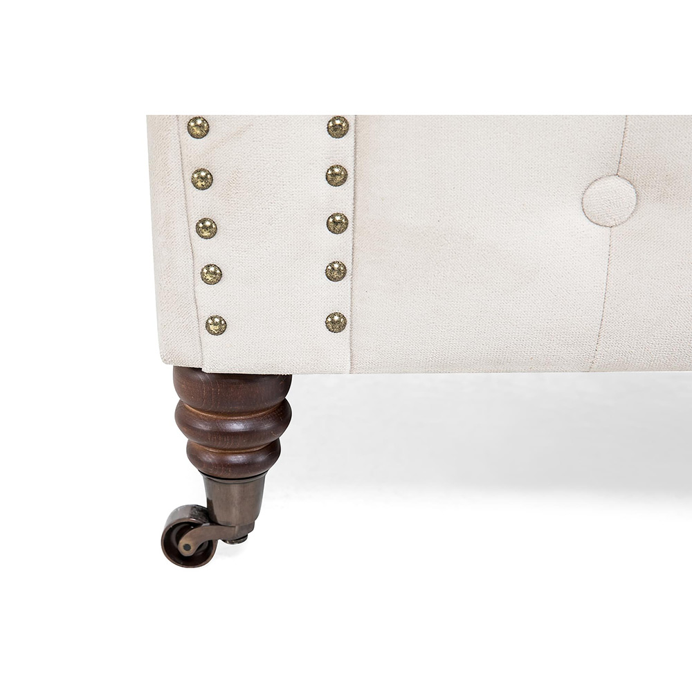 Chesterfield Deluxe 2-sits Soffa Beige
