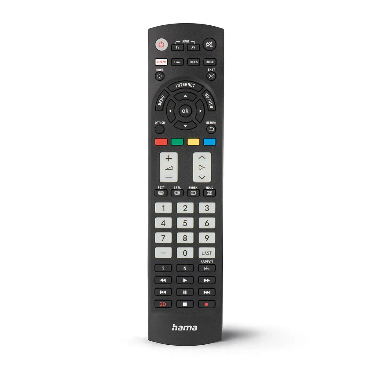 TV Fjärrkontroll HAMA Universalfjärrkontroll för Panasonic TV med Självlysande Knappar