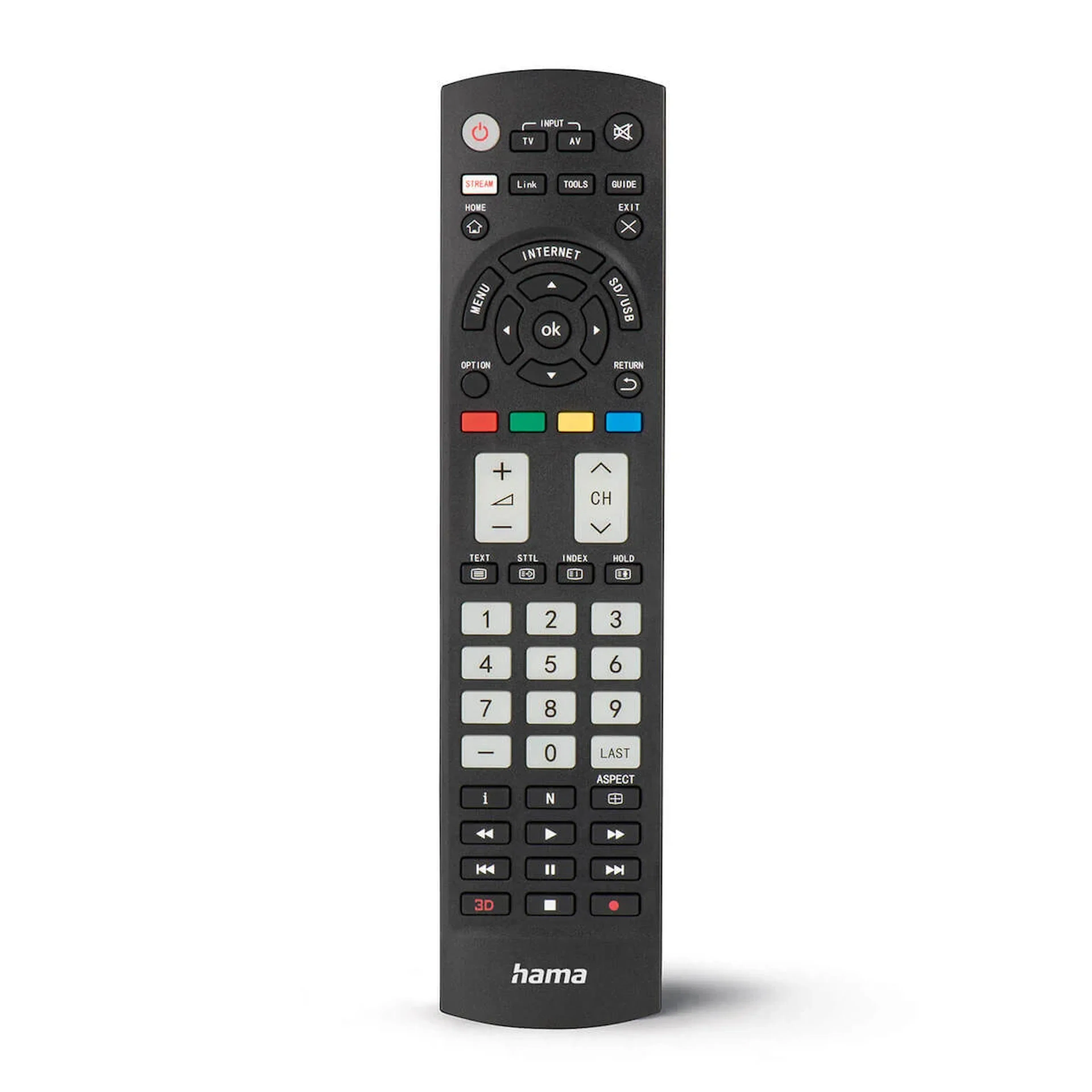 TV Fjärrkontroll  HAMA Universalfjärrkontroll för Panasonic TV med Självlysande Knappar
