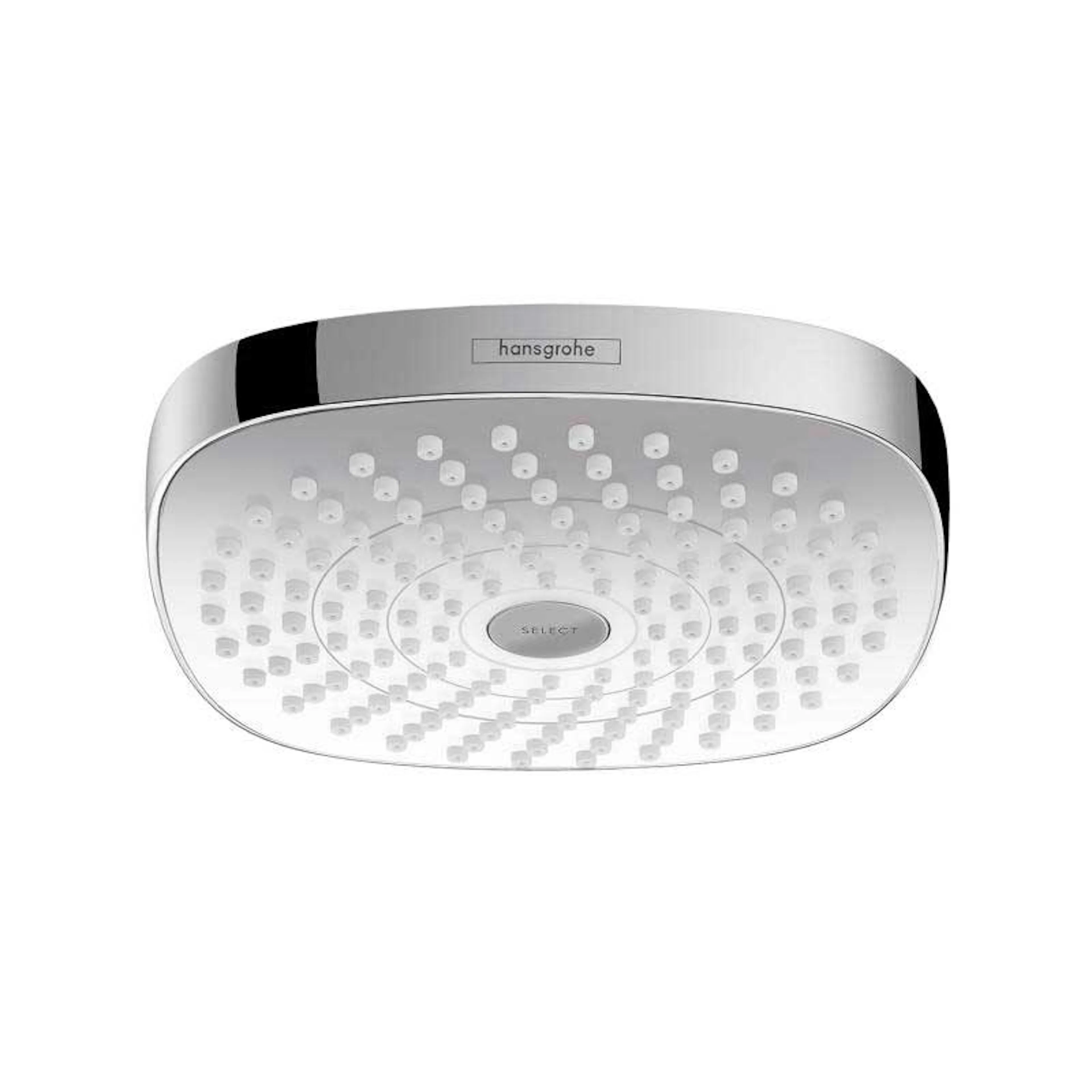Taksil Hansgrohe Croma Select E 180 2jet Vit/Krom Vit/Krom, Utan EcoSmart