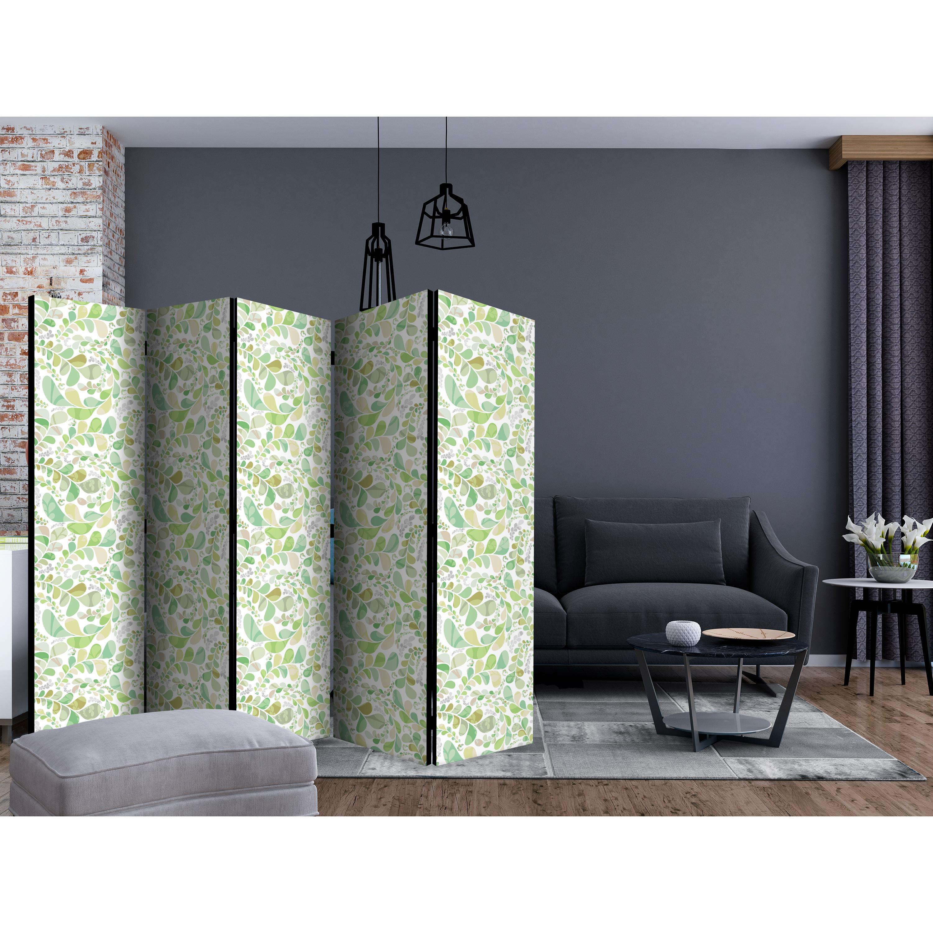 Rumsavdelare Skärmvägg Arkiio Plants Stained Glass II 225x172 cm