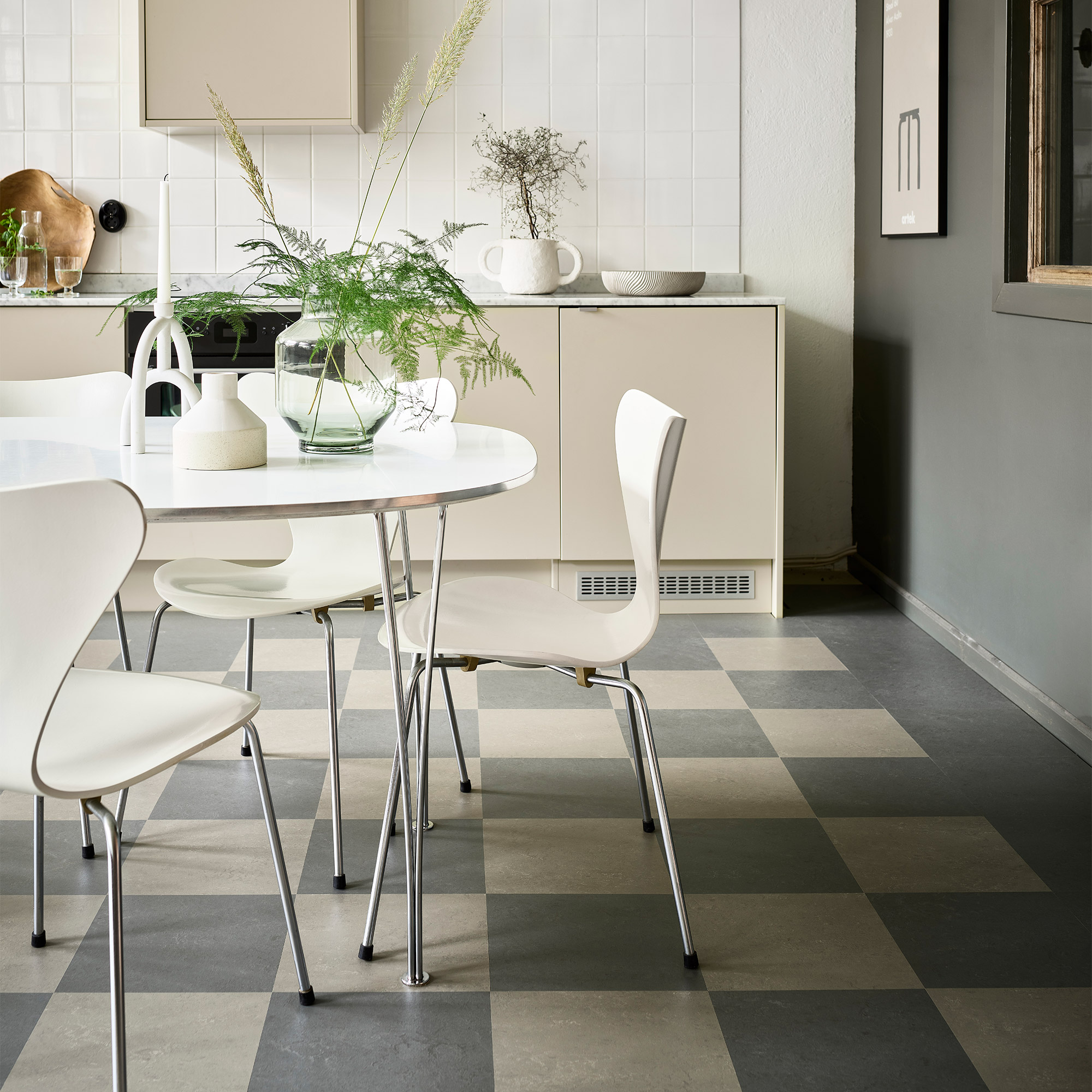 Linoleumgolv Forbo Marmoleum Click Liquid Clay 60x30 cm