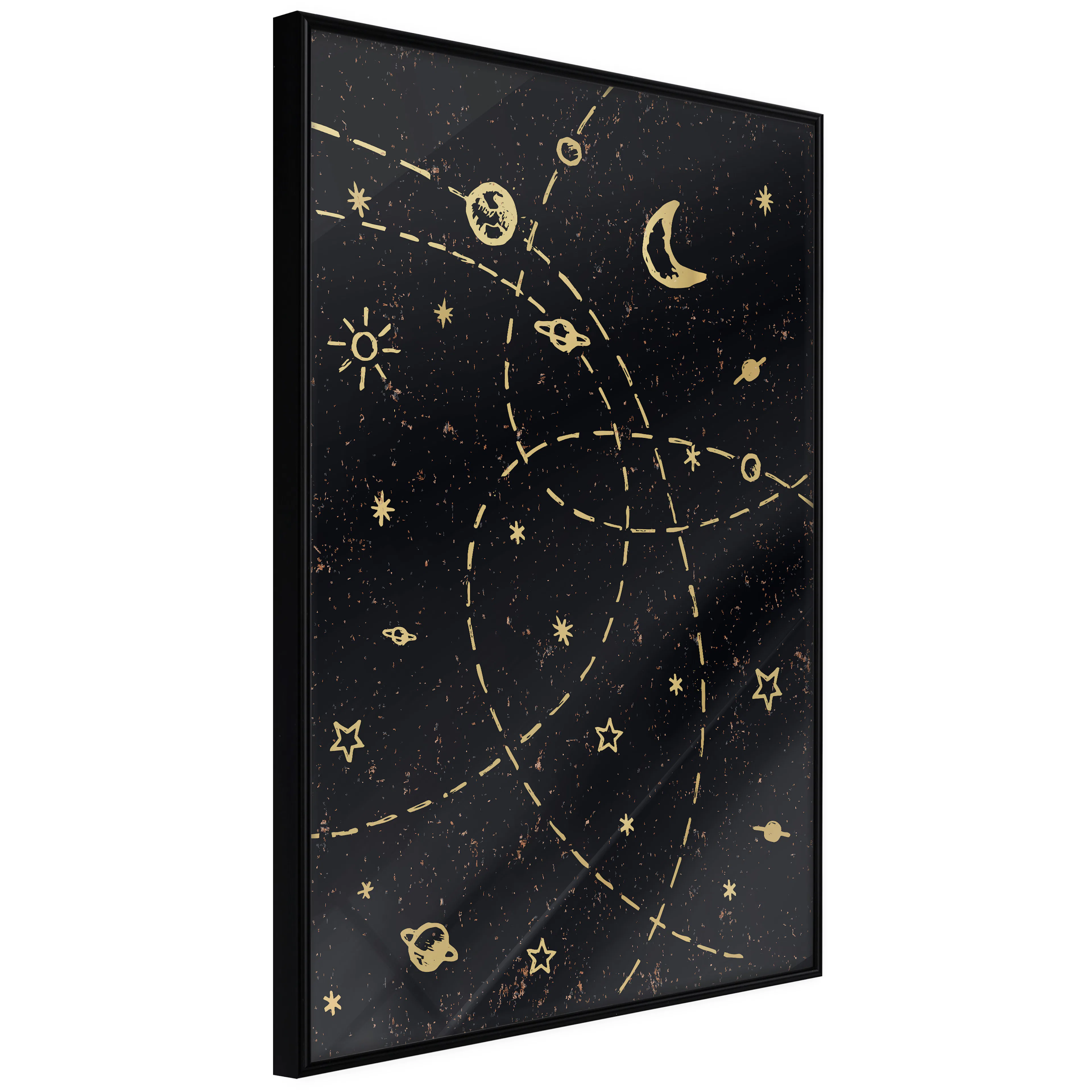 Affisch - Magical Galaxy [Poster] 20x30 Svart ram, 20x30 cm