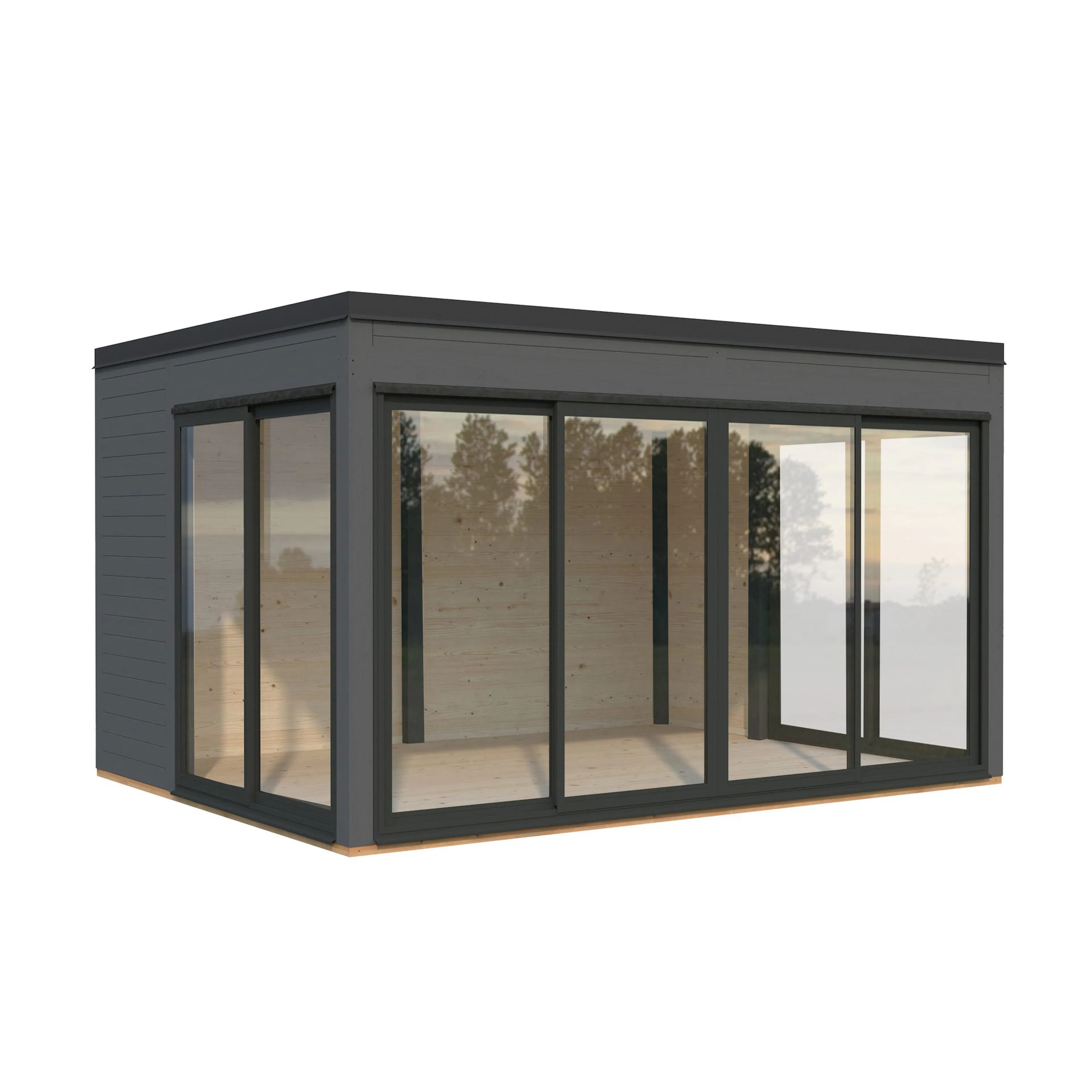 Stuga Palmako Serena 13,4 m² Set 2 Slide Plus (inv. 12,6 m²)