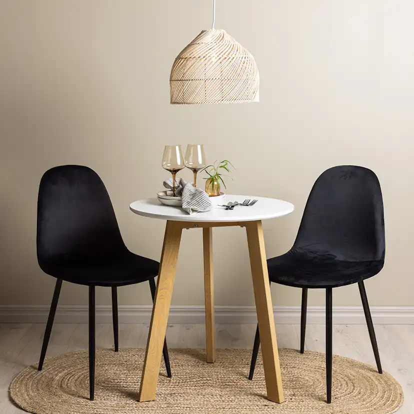 Matgrupp Venture Home Leonora Ø65 cm med 2 st Polar stolar