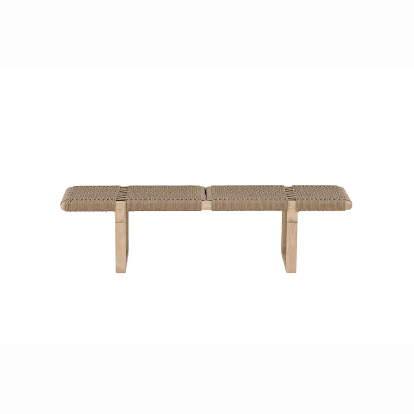 Bänk Vind Ängön Naturfärgad Sittbänk Rep & Trä 140 cm