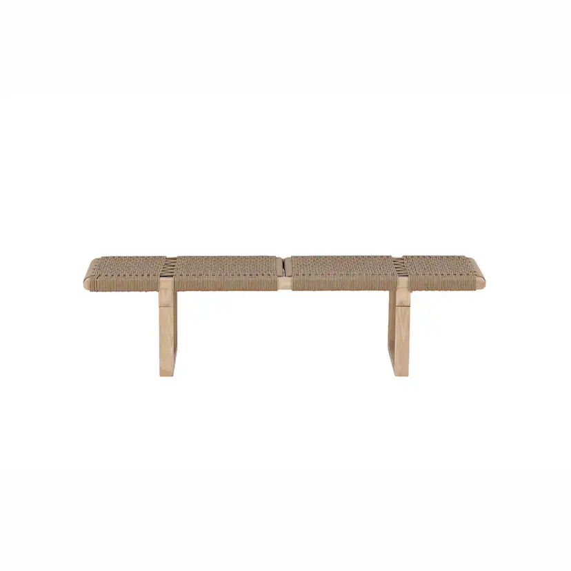 Bänk Vind Ängön Naturfärgad Sittbänk Rep & Trä 140 cm