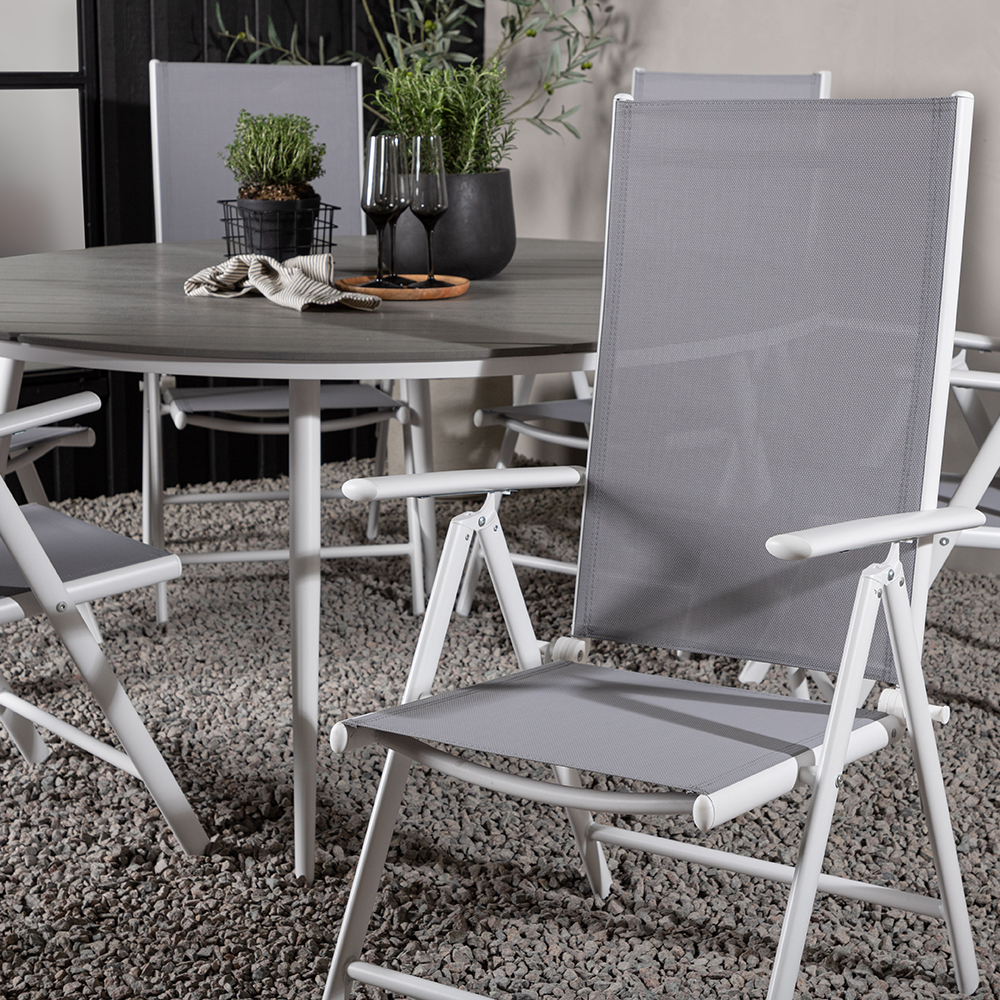 Matgrupp Venture Home Break Ø150 cm med 6 Break Stolar