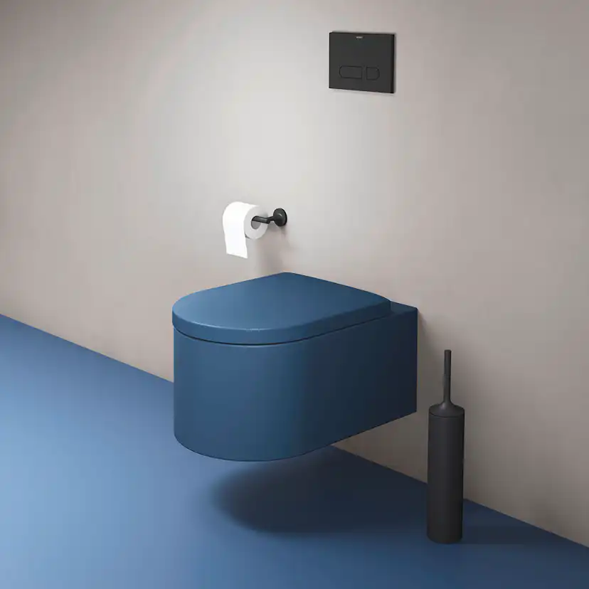 WC vägg, Ytterfärg Parlourblå Matt 570 mm Parlourblå
