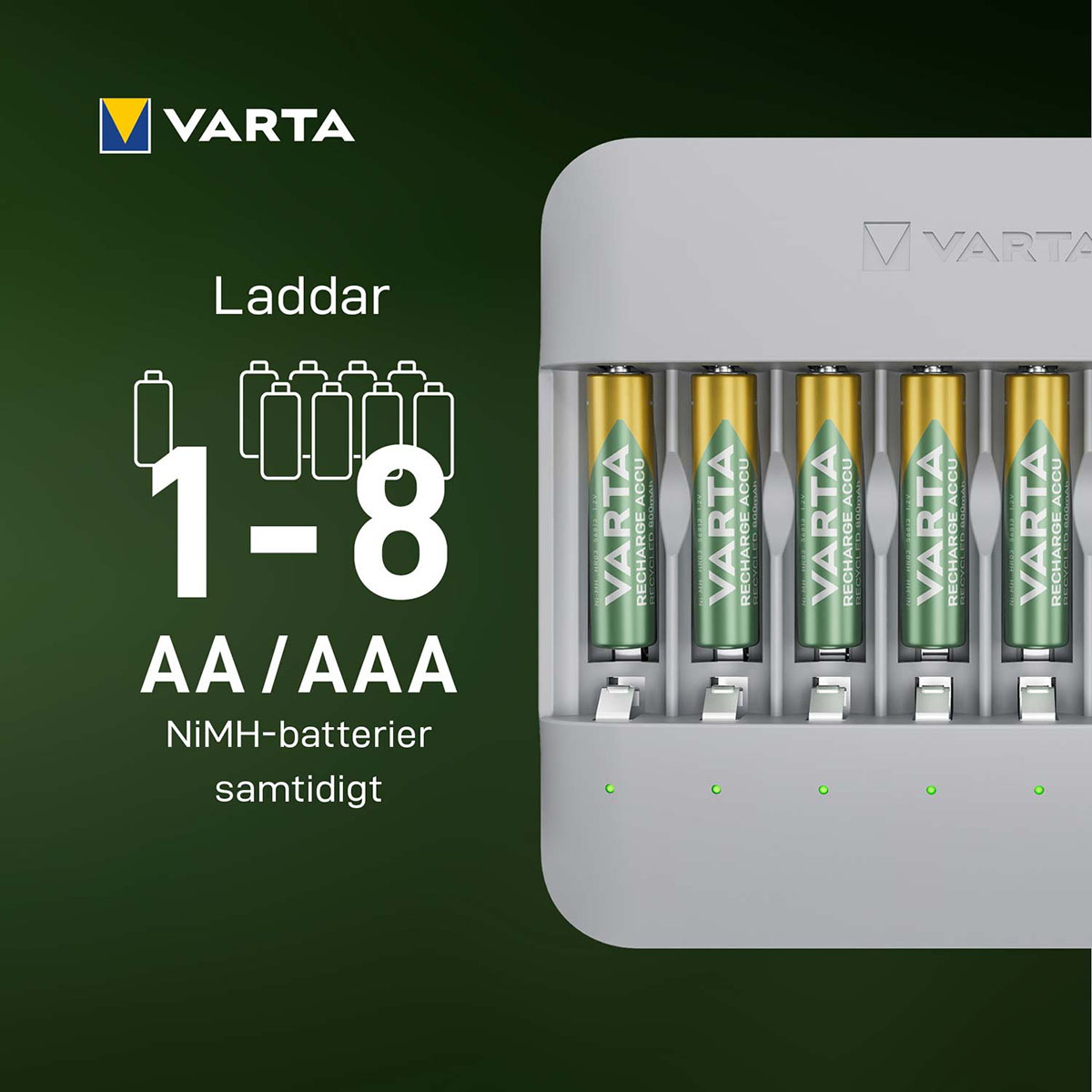 Batteriladdare Varta Eco Charger Multi Recycled