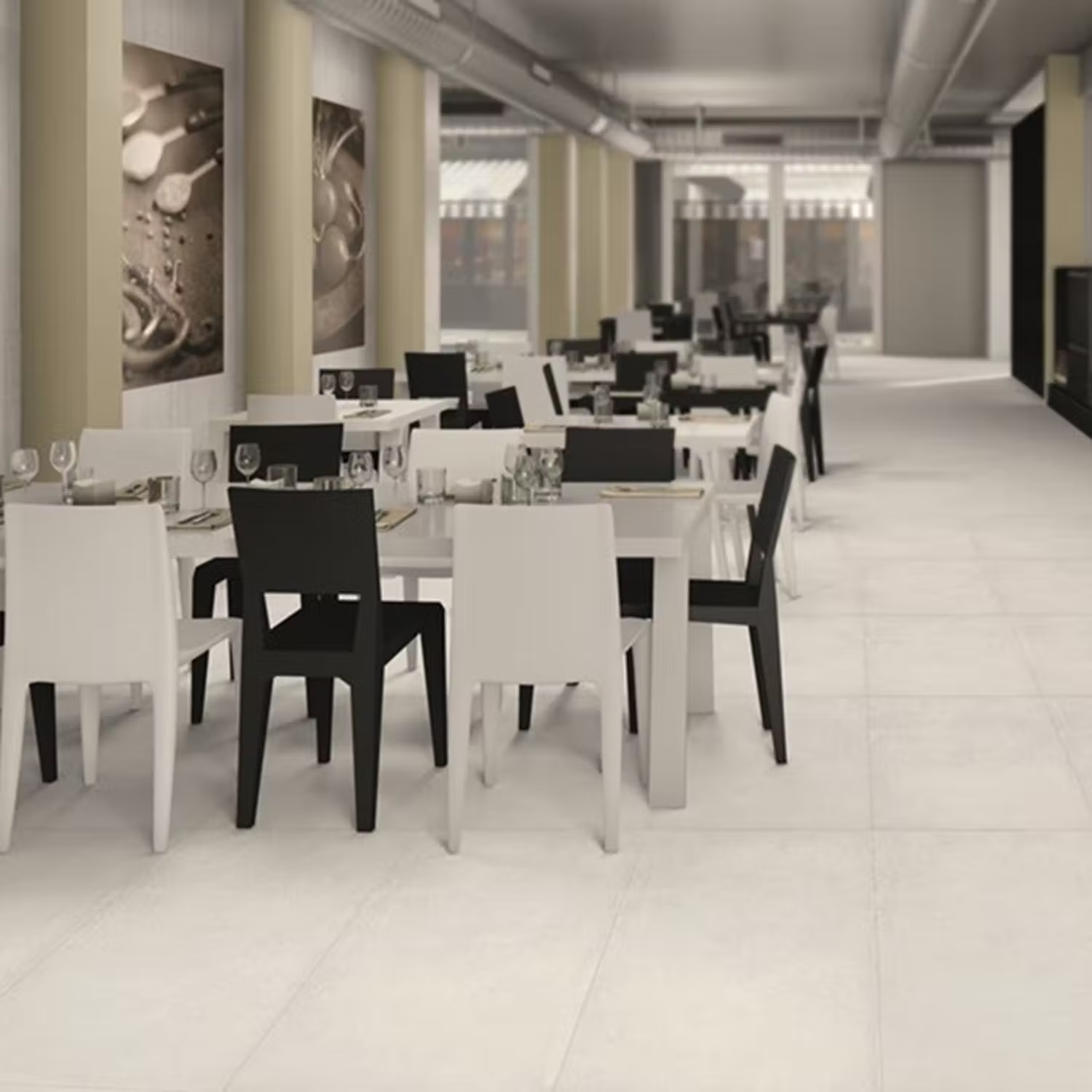 Klinker Konradssons Cem Rasato Bianco Vit 60x60 cm