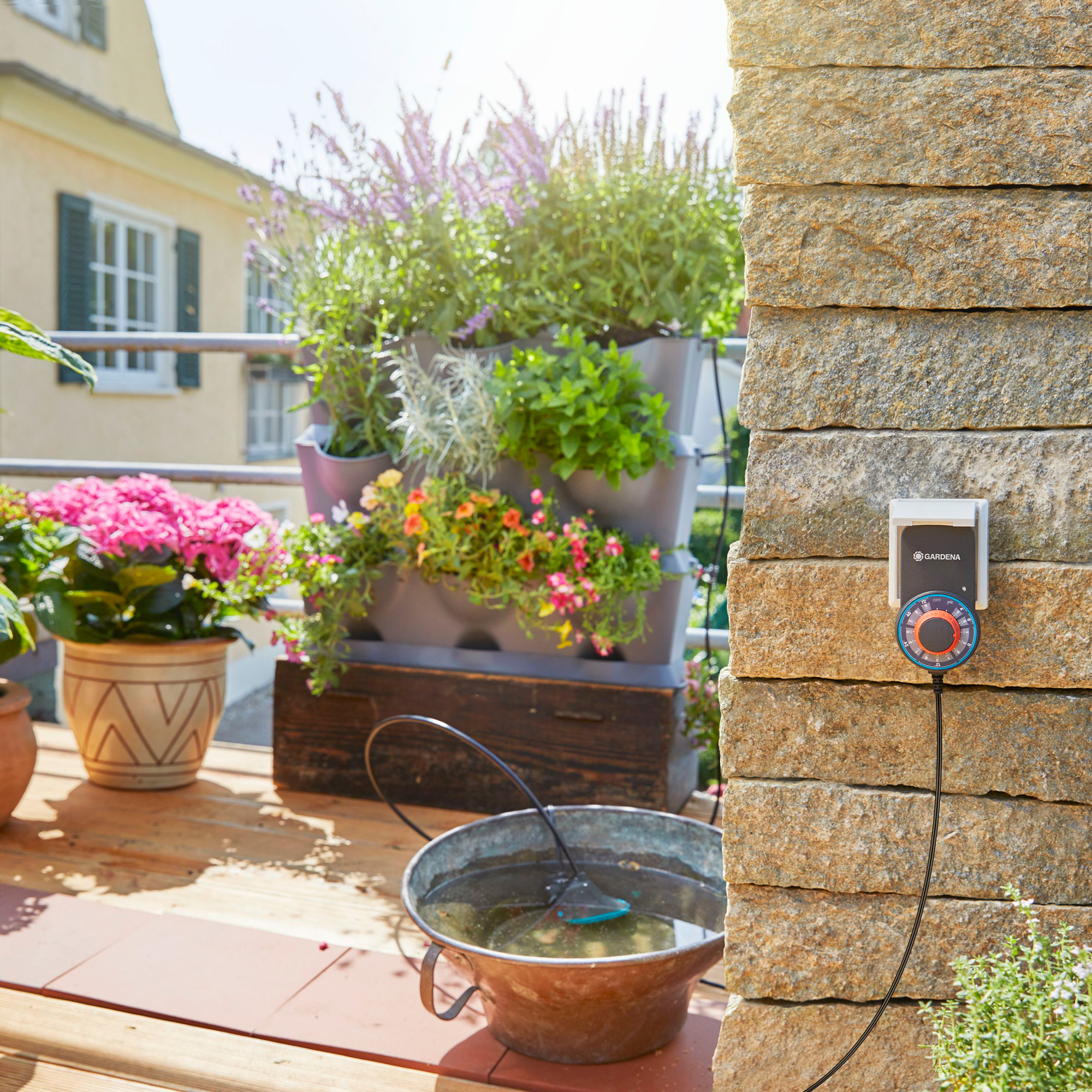 Bevattningsset Gardena Nature Up! Transformator och Pump