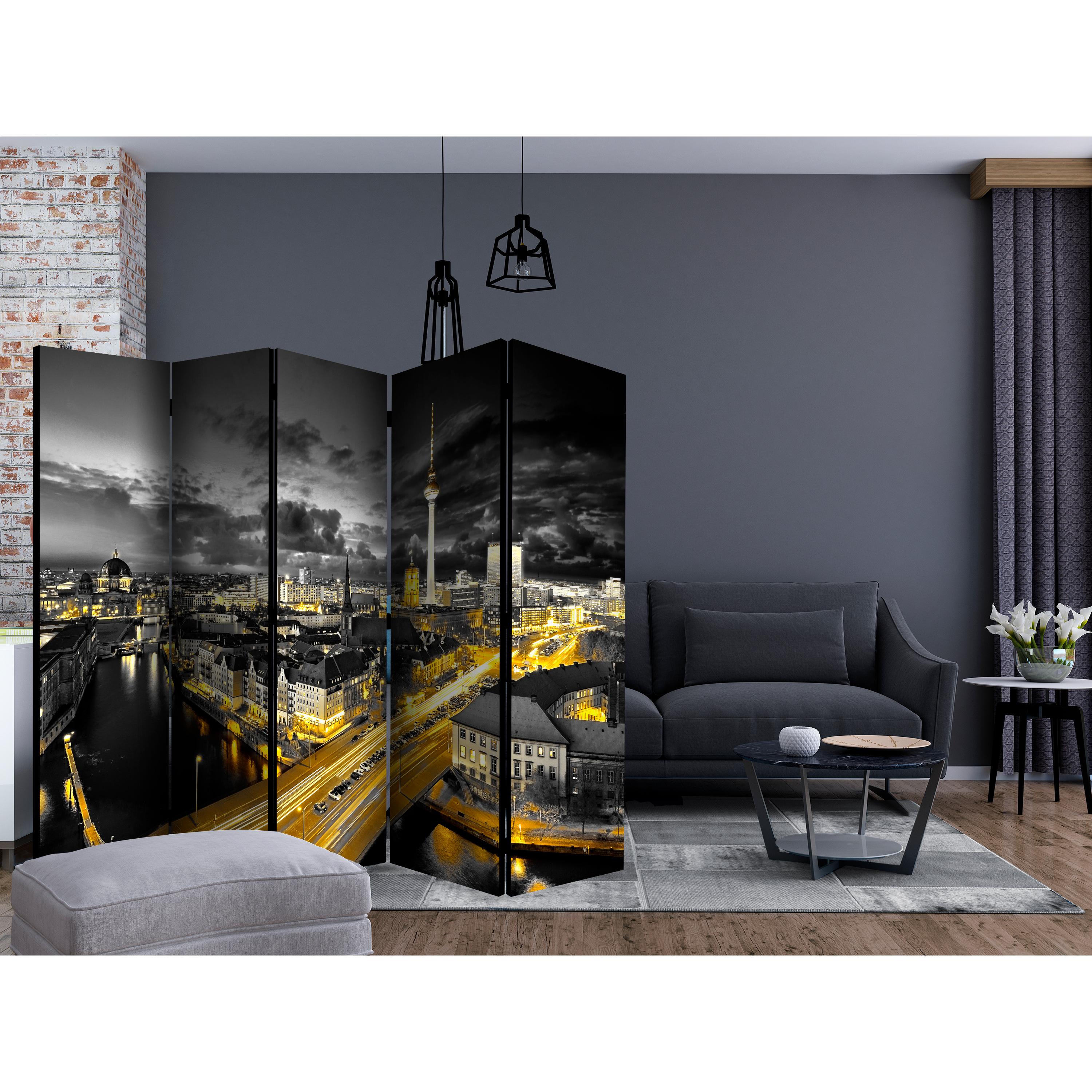 Rumsavdelare Skärmvägg Arkiio Berlin at Night II 225x172 cm