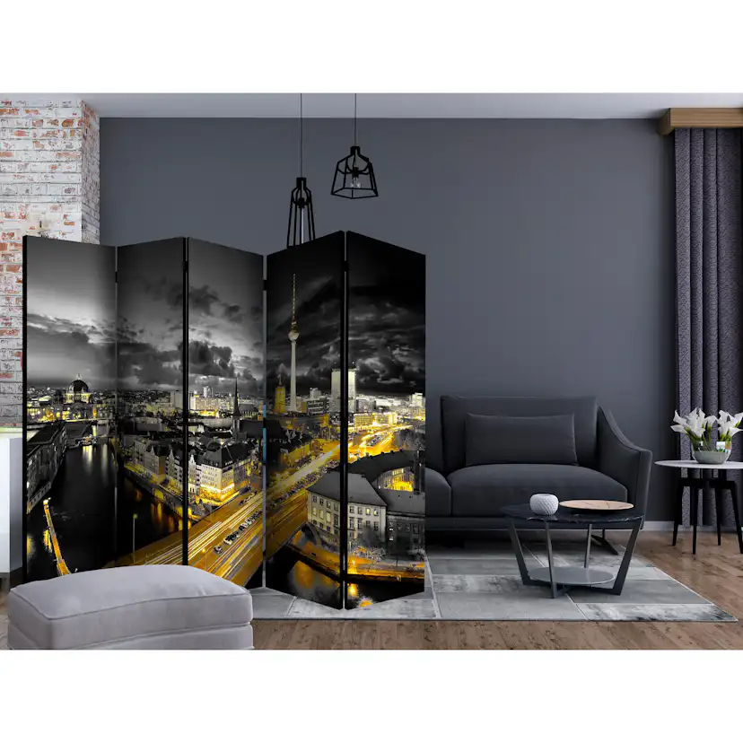 Rumsavdelare Skärmvägg Arkiio Berlin at Night II 225x172 cm