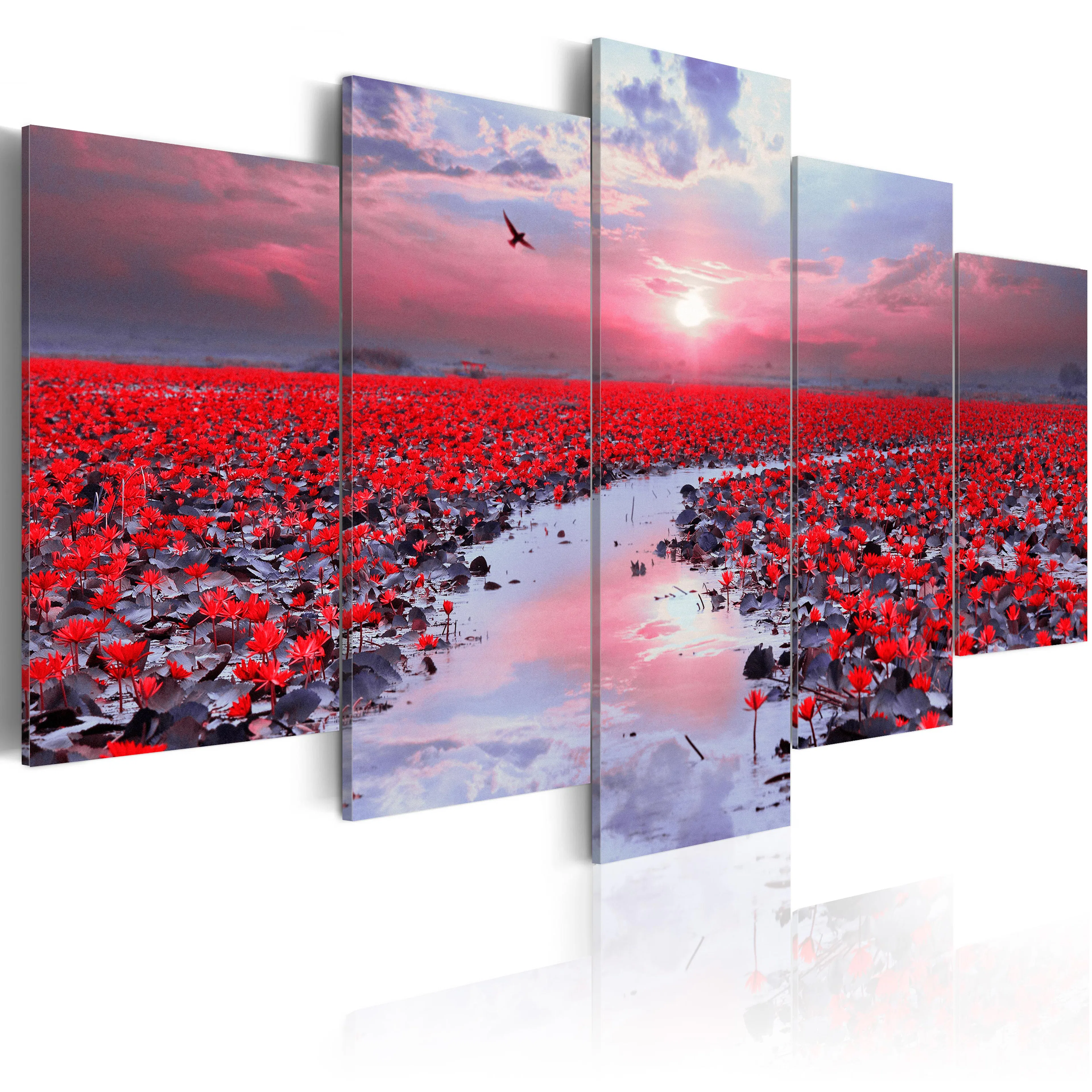 Foto på akryl - The River of Love [Glass] 200x100 Mått: 200x100 cm