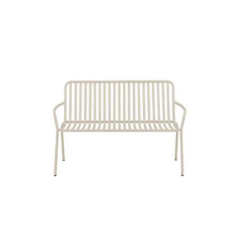 Peking Bench/sofa Aluminium - Beige / Beige