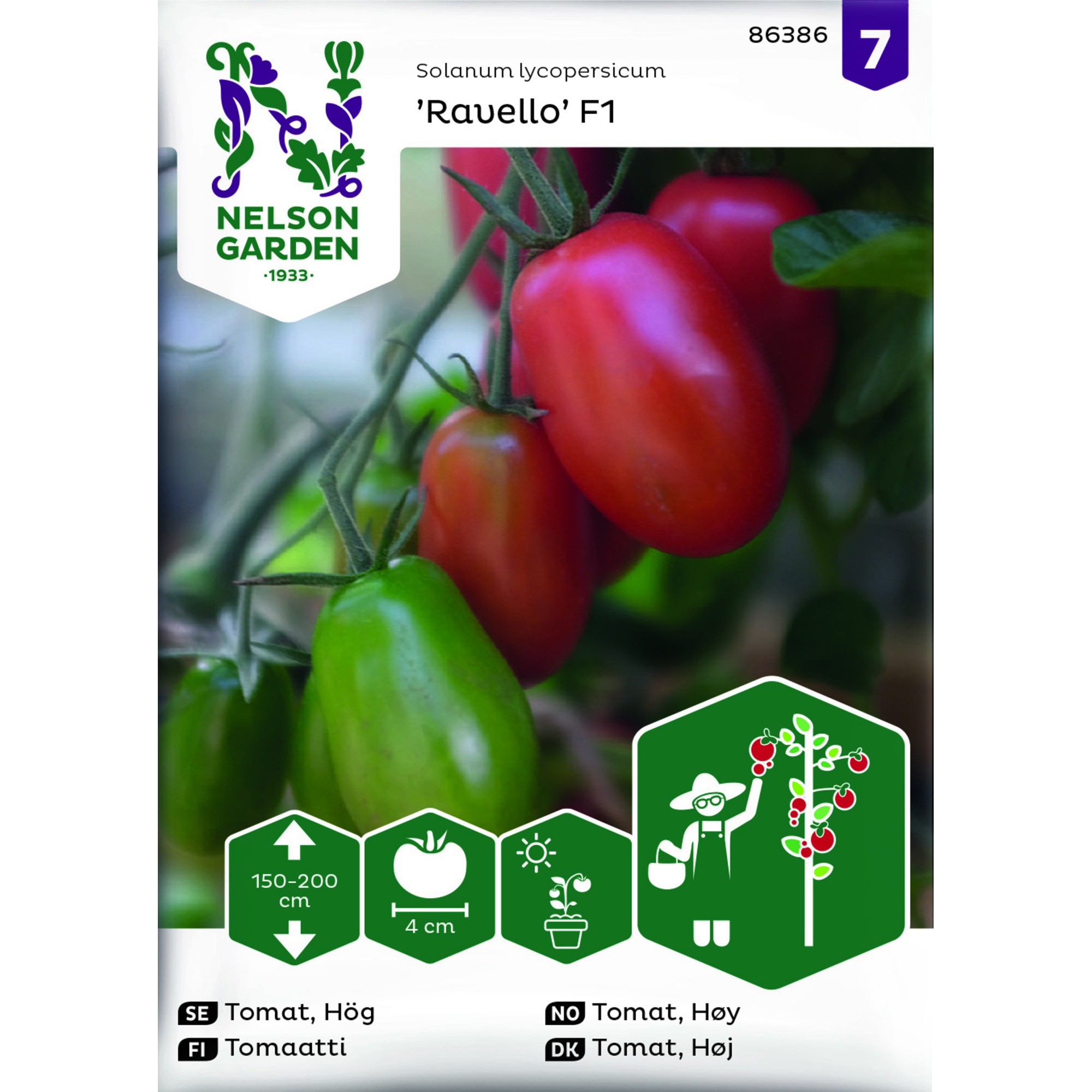Frö Nelson Garden Tomat Hög Ravello F1