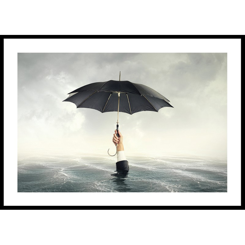 Poster Gallerix Drowning With An Umbrella