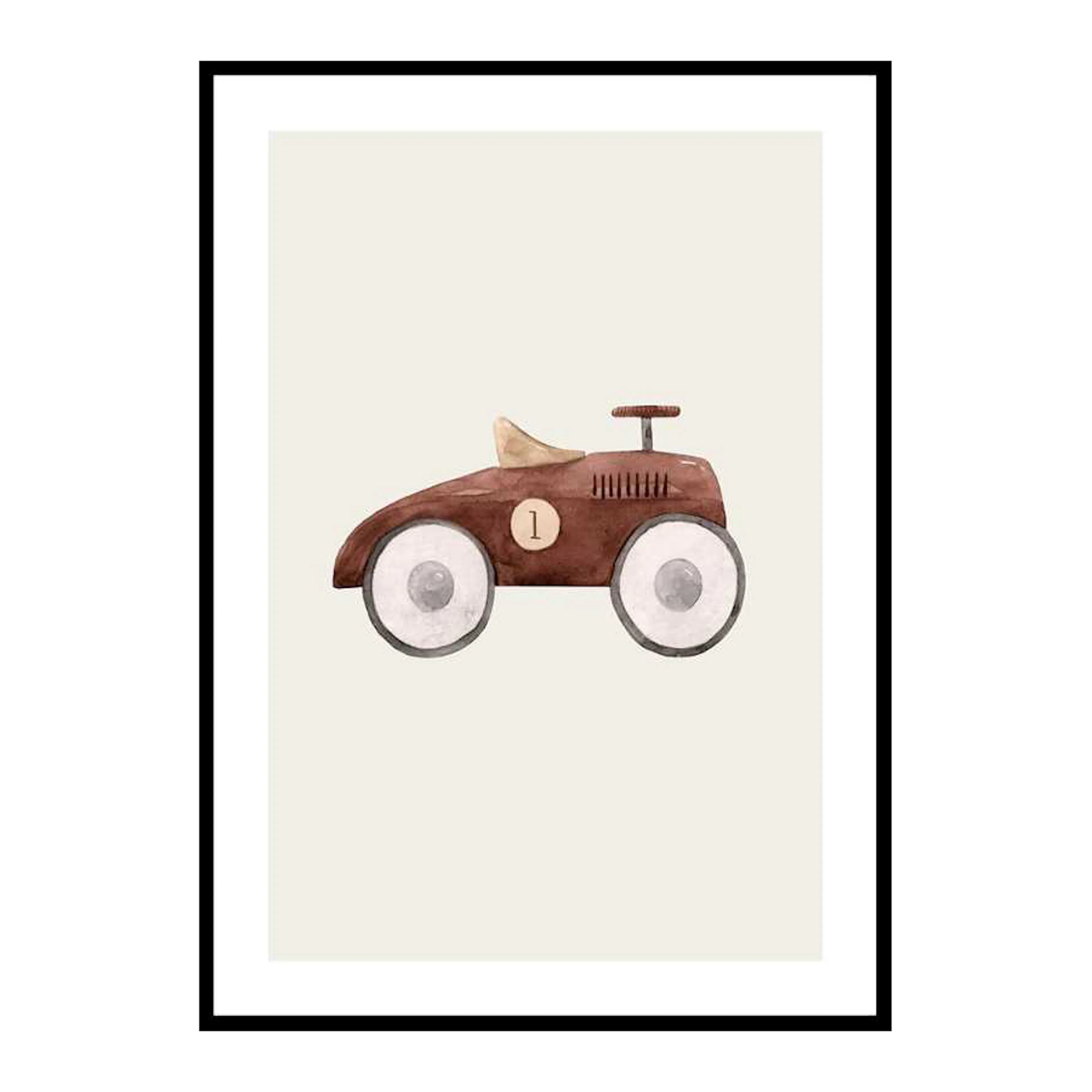 Brown Toy Car 50x70 cm