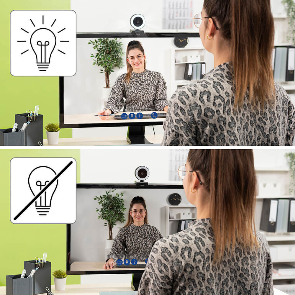 Webbkamera Hama C-800 Pro Ring Light