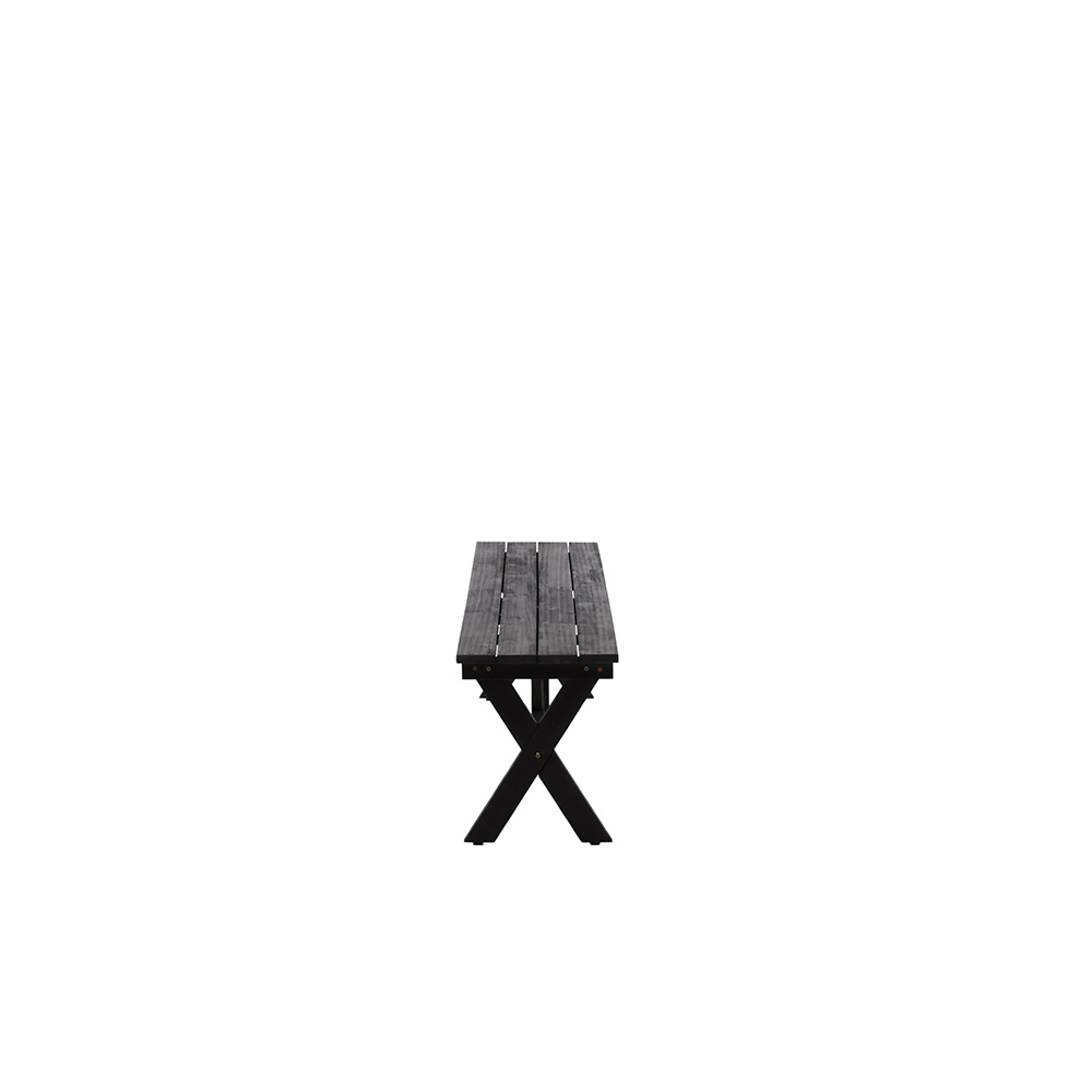Rives Bench/sofa Acacia - Black /    36*230*45 Svart
