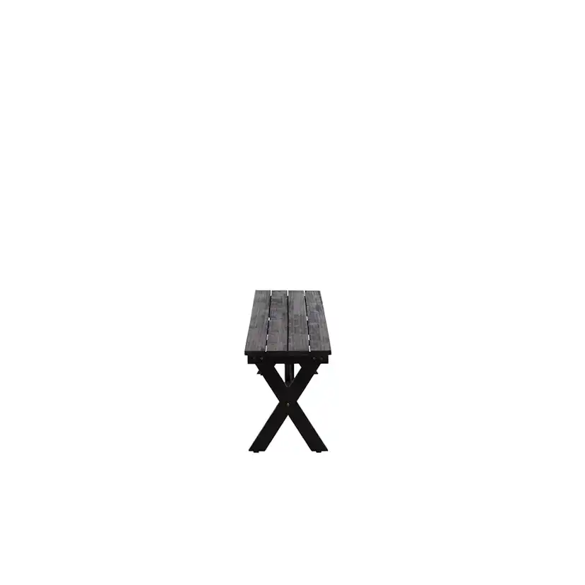 Rives Bench/sofa Acacia - Black / 36*230*45 Svart