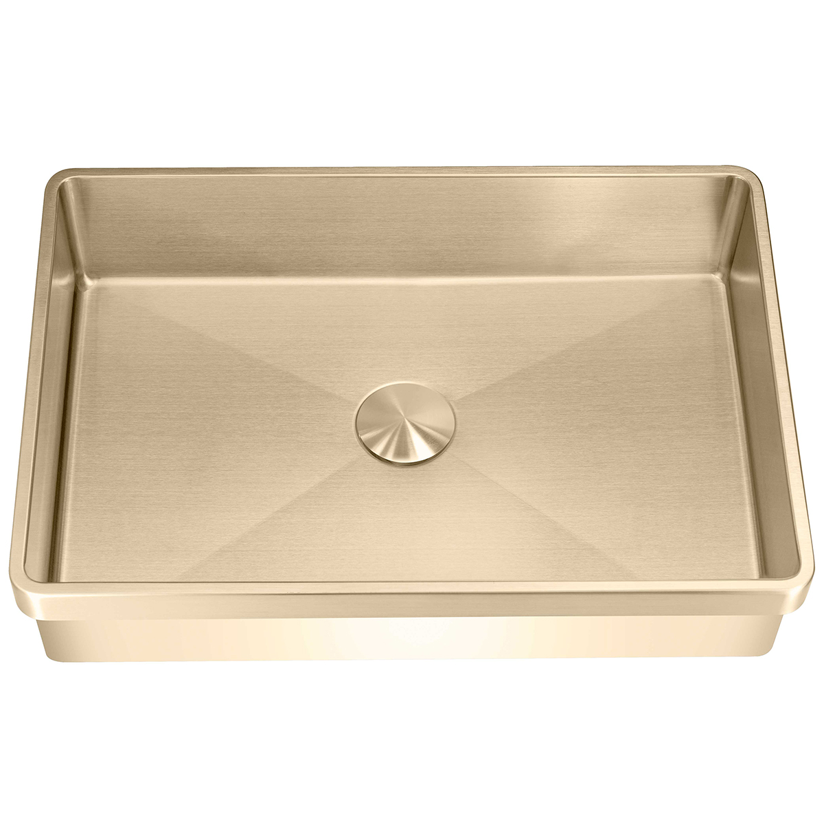 Lavabo High håndvask m/bundventil, PVD messing Mässing
