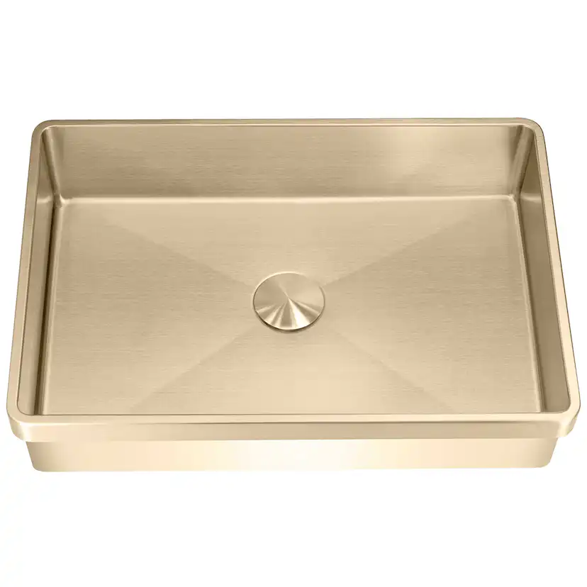 Lavabo High håndvask m/bundventil, PVD messing Mässing