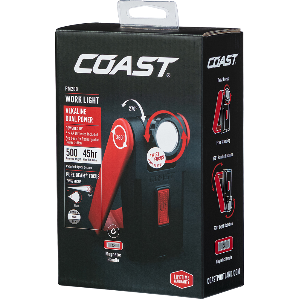Arbetslampa Coast PM200R 540 Lumen